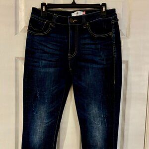 CAbi High Straight Jean Style 3561 Dark Wash Size 6 EUC